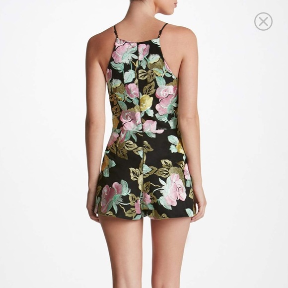 Embroidered Floral Romper - Picture 2 of 5